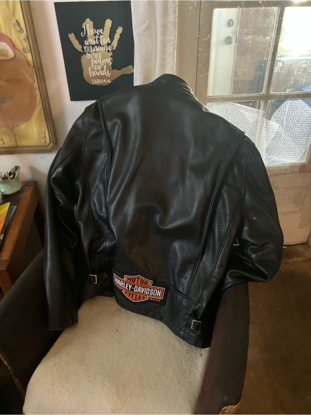 Reed Cafe Racer Style Leather Riding Jacket - Picture 4 of 5